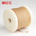 MICC flat type thermocouple wire with fiberglass insulation